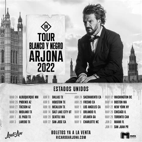 RICARDO ARJONA Alista Su Tour Blanco Y Negro 2022 Wow La Revista