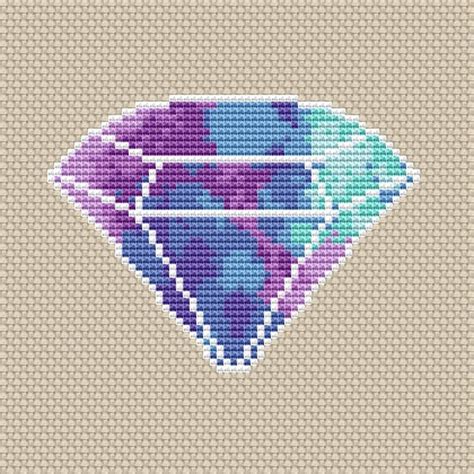 Diamond Cross Stitch Pattern Modern Cross Stitch Crystal Etsy UK