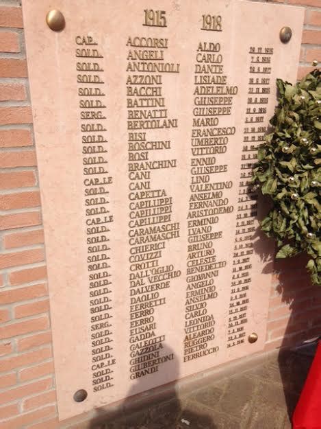 Monumento Ai Caduti Di Bondeno Di Gonzaga Mn Pietre Della Memoria