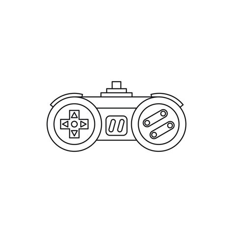 Joystick Icon Outline Style Vector Art At Vecteezy