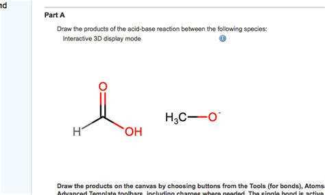 Solved Draw The Products Of The Acid Base Reaction Betwee