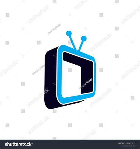 Tv Television Channel Icon Vector Logo Stock Vector (Royalty Free ...