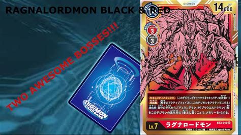 Ragnalordmon Red And Black 2 Decks 1 Video Digimon Tcg Set 15 Deck