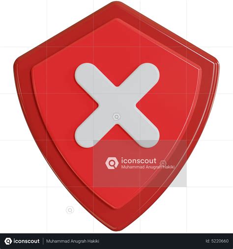 Premium Broken Shield 3d Icon Download In Png Obj Or Blend Format