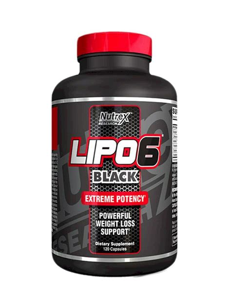 Lipo 6 Black By NUTREX RESEARCH 120 Capsules