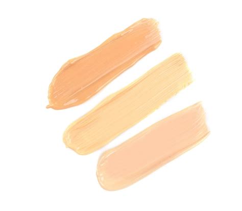 Premium Photo | Different kinds on tonal cream isolated on white