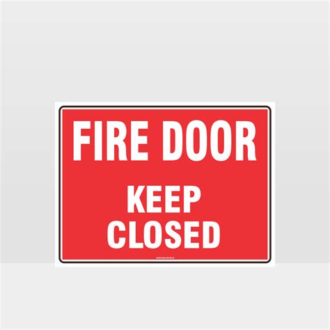 Fire Door Keep Closed Sign Fire Sign Hazard Signs Nz