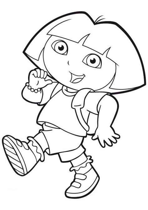 Dora Exploradora Para Colorear E Imprimir