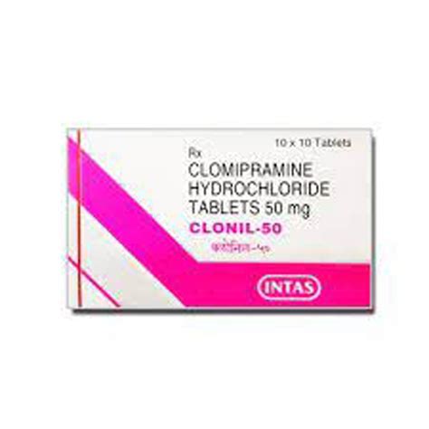 Clofranil Clomipramine 50mg Tablet 2 X 10 Tablets At Rs 128stripe In