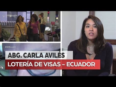 Abg Carla Avilés Lotería de Visas para Ecuador YouTube