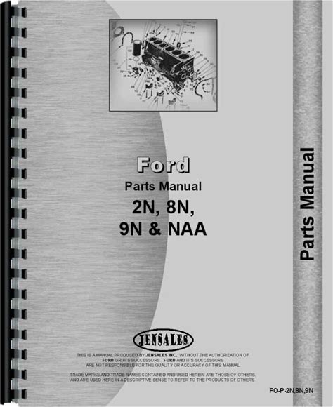 Ford 8N Tractor Parts Manual