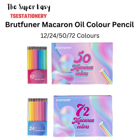 Macaron Pastel Color Brutfuner Oil Color Pencils Set Artist