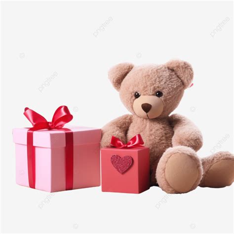 Valentinstag Teddyb R Liebesgeschenkboxen Auf Holz Herz Box