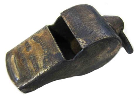 Ww2 Us Regulation U S Army Solid Brass Whistle Aged Reproduction