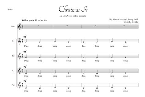 A Cappella Arrangements - Pianomom's Sheet Music