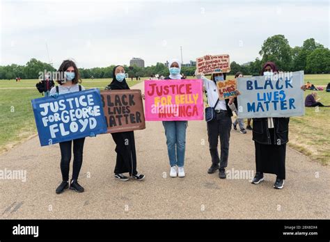 Black Lifes Matter Hyde Park Demo Stock Photo Alamy
