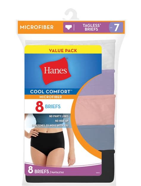 Buy Hanes Womens Cool Comfort Microfiber Brief 8 Pack Online Topofstyle