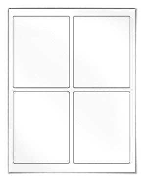 printable 4-up rectangle labels 1200 Labels BLANK 4" X 5" SHIPPING ...