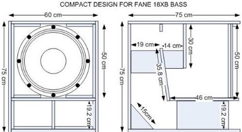 Plan Caisson De Basse Pour Haut Parleur Cm Artofit