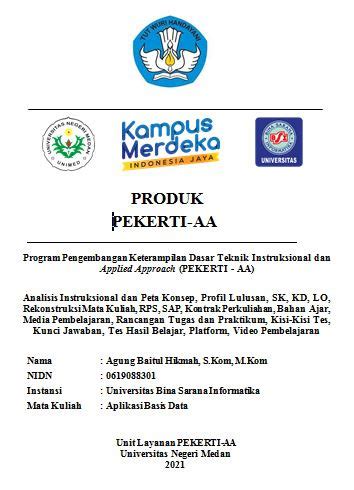 Example Product Program Pengembangan Keterampilan Dasar Teknik