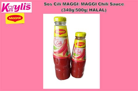 Sos Cili MAGGI MAGGI Chili Sauce 340g 500g HALAL Lazada