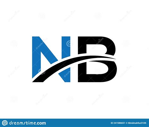 Dise O De Iconos Vectores De Logotipo Nb De Letra Moderna Ilustraci N