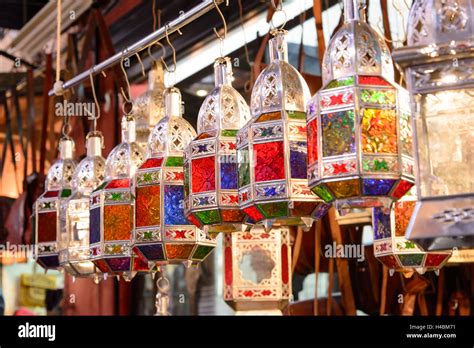 Marrakech Souks Shopping Lanterns Hi Res Stock Photography And Images