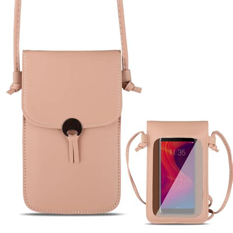 Tsv Small Crossbody Cell Phone Bag For Women Touch Screen Pu Leather