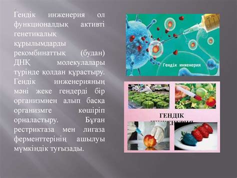 Гендік инженерия - презентация онлайн