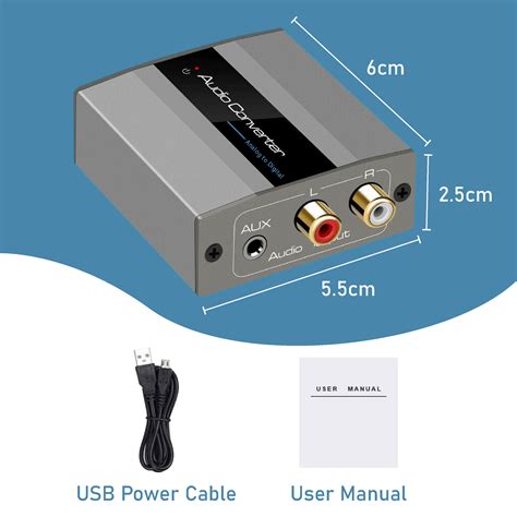 Master D Analog To Digital Audio Converter RCA To Optical Model