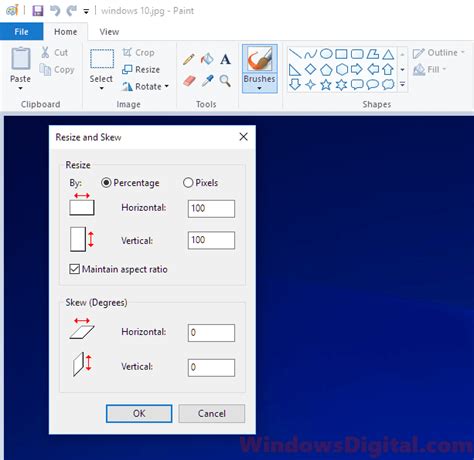 How To Resize An Image In Microsoft Paint With Pictures