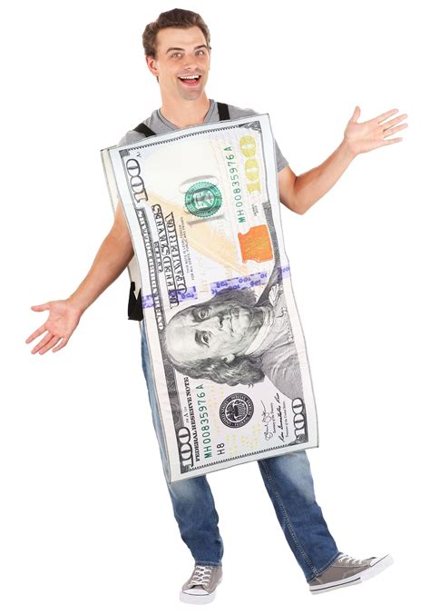 Amazon.com: 100 Dollar Bill Costume for Adults - Funny Halloween Dress