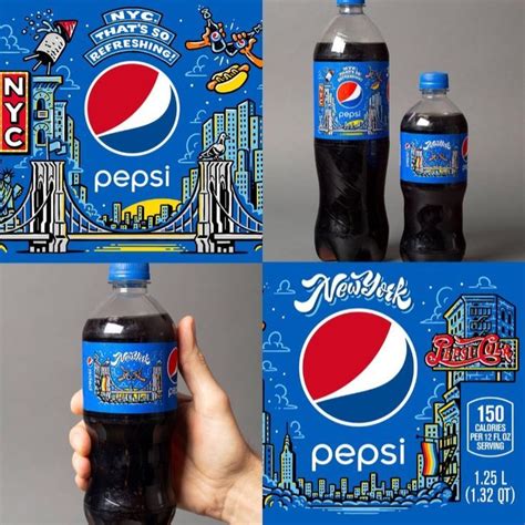 Pepsi Limited Edition Nyc Bottles Pepsi Creative Packaging Design