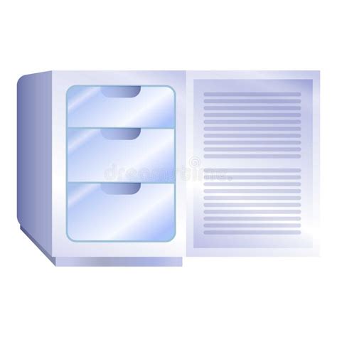 Small Freezer Icon Cartoon Style Stock Vector Illustration Of Food