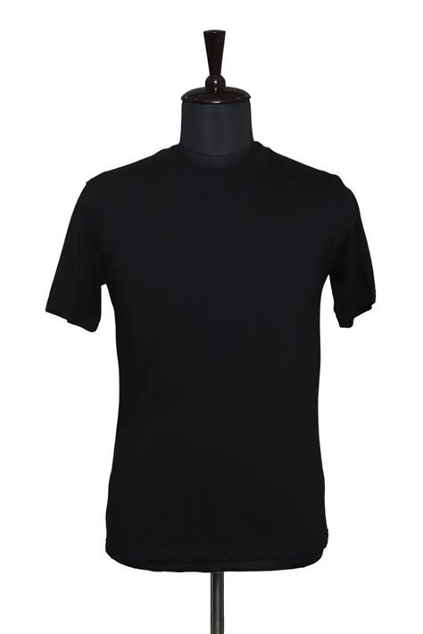 Black Plain Mens Half Sleeves Cotton T Shirt Neck Type Round Size