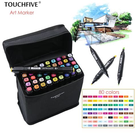 TOUCHFIVE 30 40 60 80 Colors Drawing Marker Pen Animation Sketch Copic