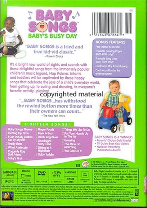 Baby Songs: Baby's Busy Day (DVD 2003) | DVD Empire