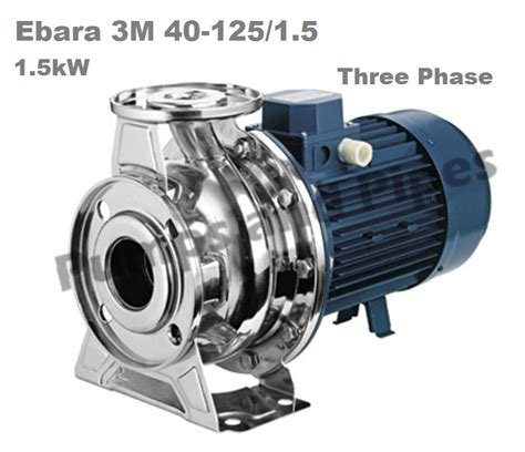 Ebara M Three Phase Kw Stainless Steel End Suction