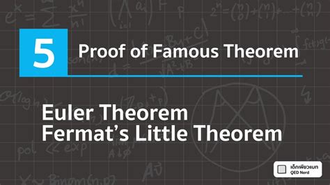 Proof Of Famous Theorem Ep05 Eulers Theorem And Fermats Little