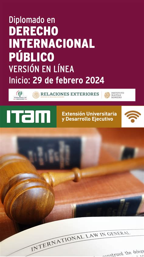 Diplomado En Derecho Internacional Público Versión En Línea Posgrados Itam