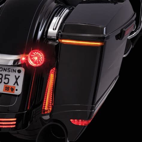 Ciro Bag Blades Red LED Rear Saddlebag Lid Lights 14-20 Harley Touring ...