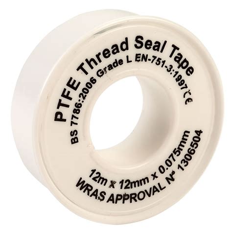 Ultratape Water Ptfe Thread Seal Tape 12mm X 12m Rapid Online