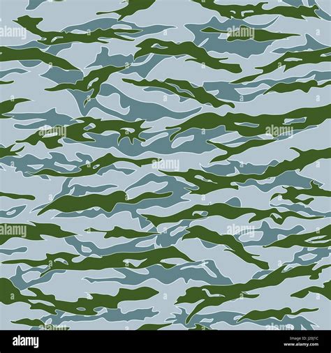 Marines Tiger Stripe Camouflage Seamless Patterns Stock Vector Image