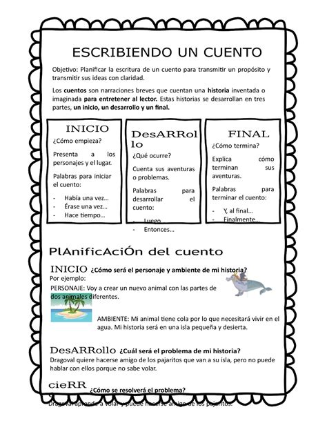 Planificar La Escritura De Un Cuento Image To U