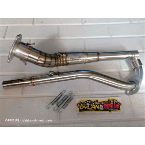 Stainless Big Elbow Xrm Carb Fi Rs Trinity Size Mm Shopee