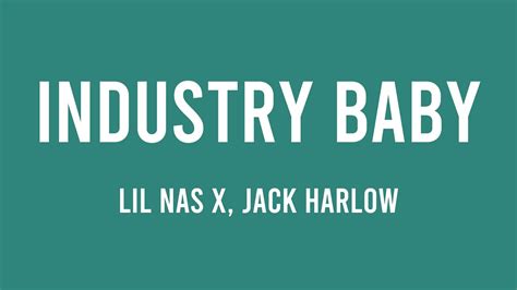 Industry Baby Lil Nas X Jack Harlow Lyrics Video Youtube