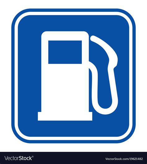 Gas station sign Royalty Free Vector Image - VectorStock