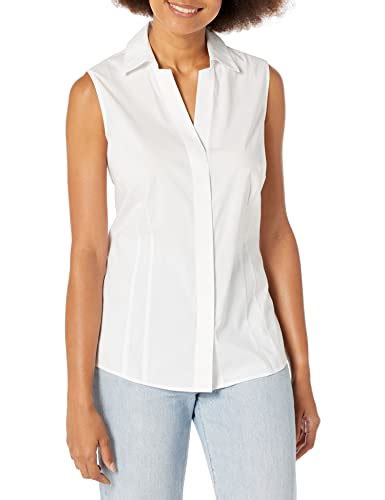 Best White Sleeveless Button Down Shirt For Springtime