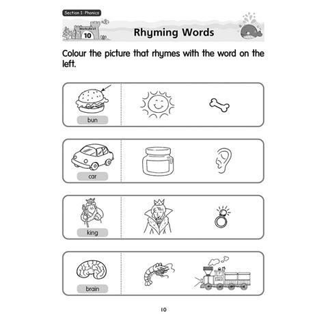 K2 Preschool Worksheets English