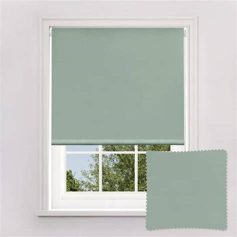 Sage Green Blackout Roller Blind 180cm Homebase